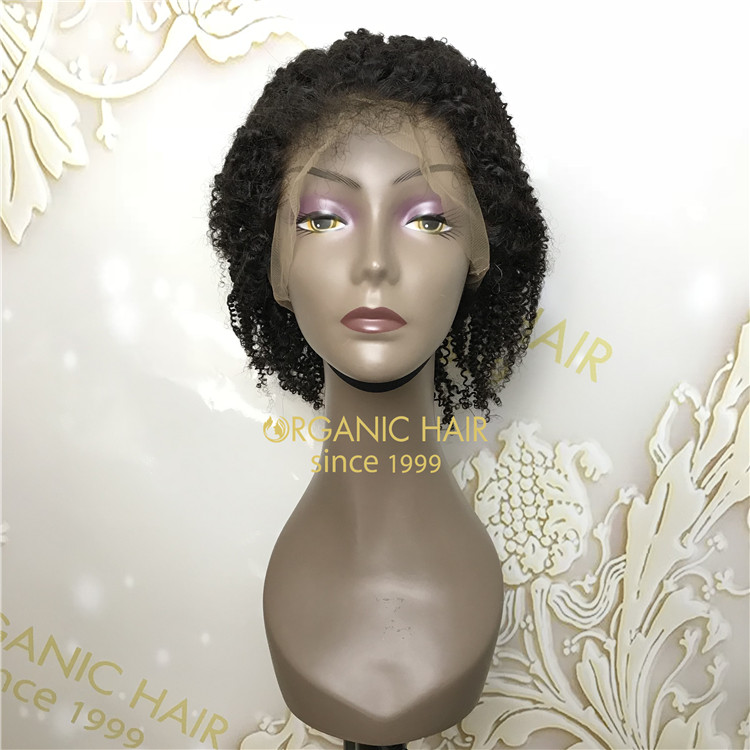 Discount natural full lace wigs Afro curly X90